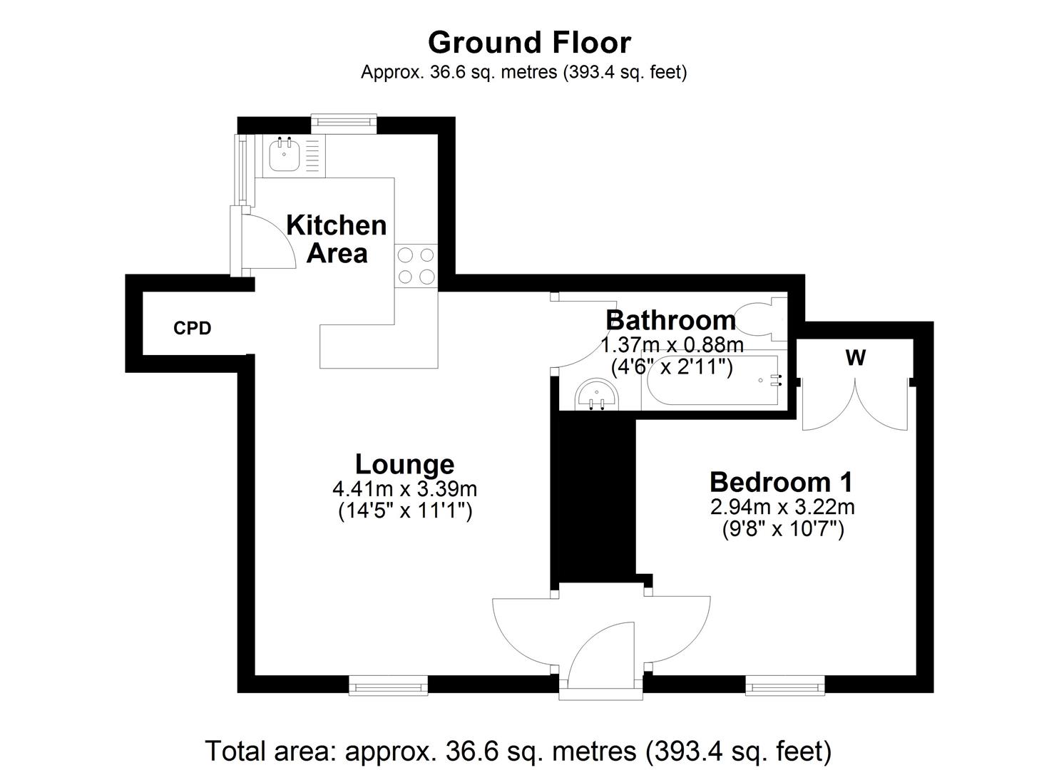 Floorplan.Upper Penman Street, North Shields